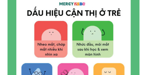 5 dấu hiệu cảnh báo trẻ có thể bị cận